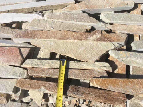 Горбушка златолит золотистый для облицовки купить в Рузе