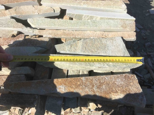 Горбушка златолит золотистый для облицовки купить в Рузе