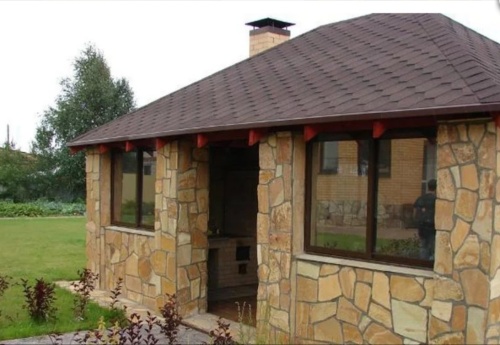 Плитняк златолит жёлтый для фасада 1,5-3 см купить в Рузе