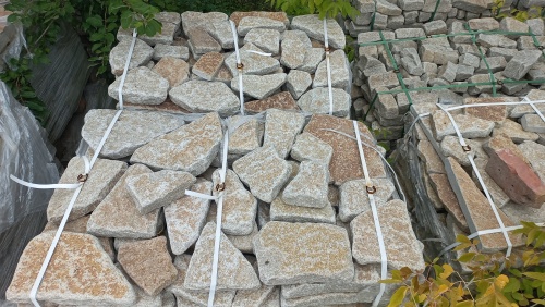 Гранитный плитняк галтованный для парковки купить в Рузе