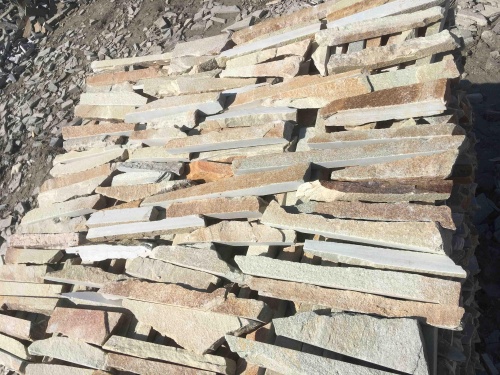 Горбушка златолит золотистый для облицовки купить в Рузе