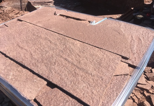 Плитняк лемезит бордовый для облицовки цоколя 20-25 мм  купить в Рузе